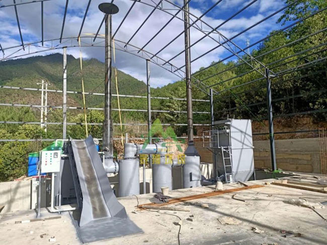 云南麗江市塔城鄉(xiāng)生活垃圾熱解爐站