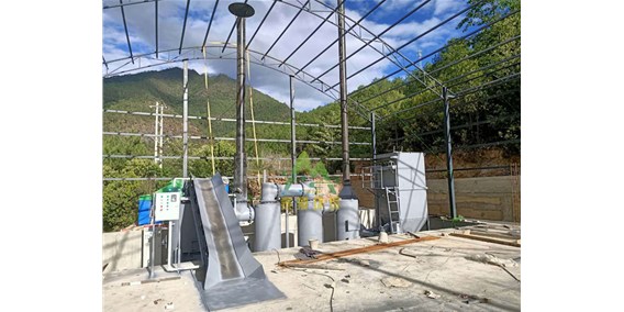 云南生活垃圾熱解站項目安裝完成